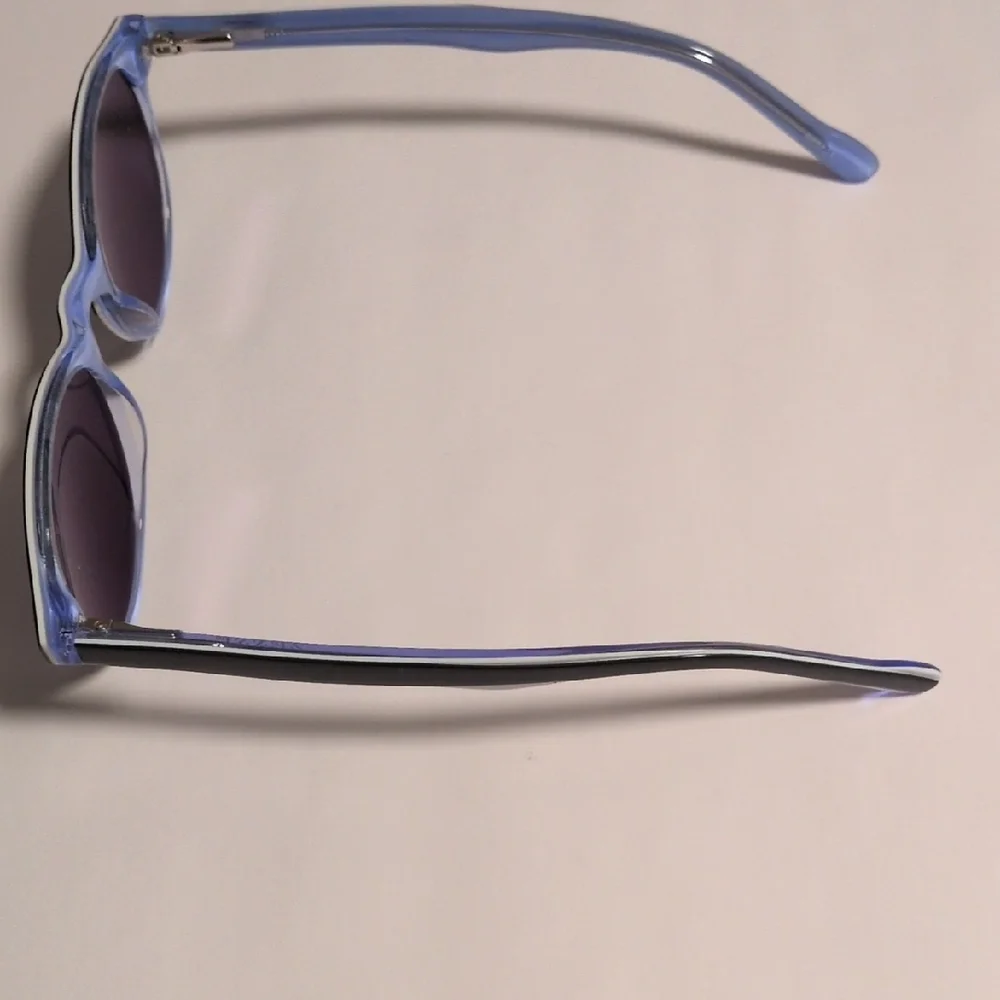 Zenni Blue Prescription‎ Sunglasses with Light Blue Tips